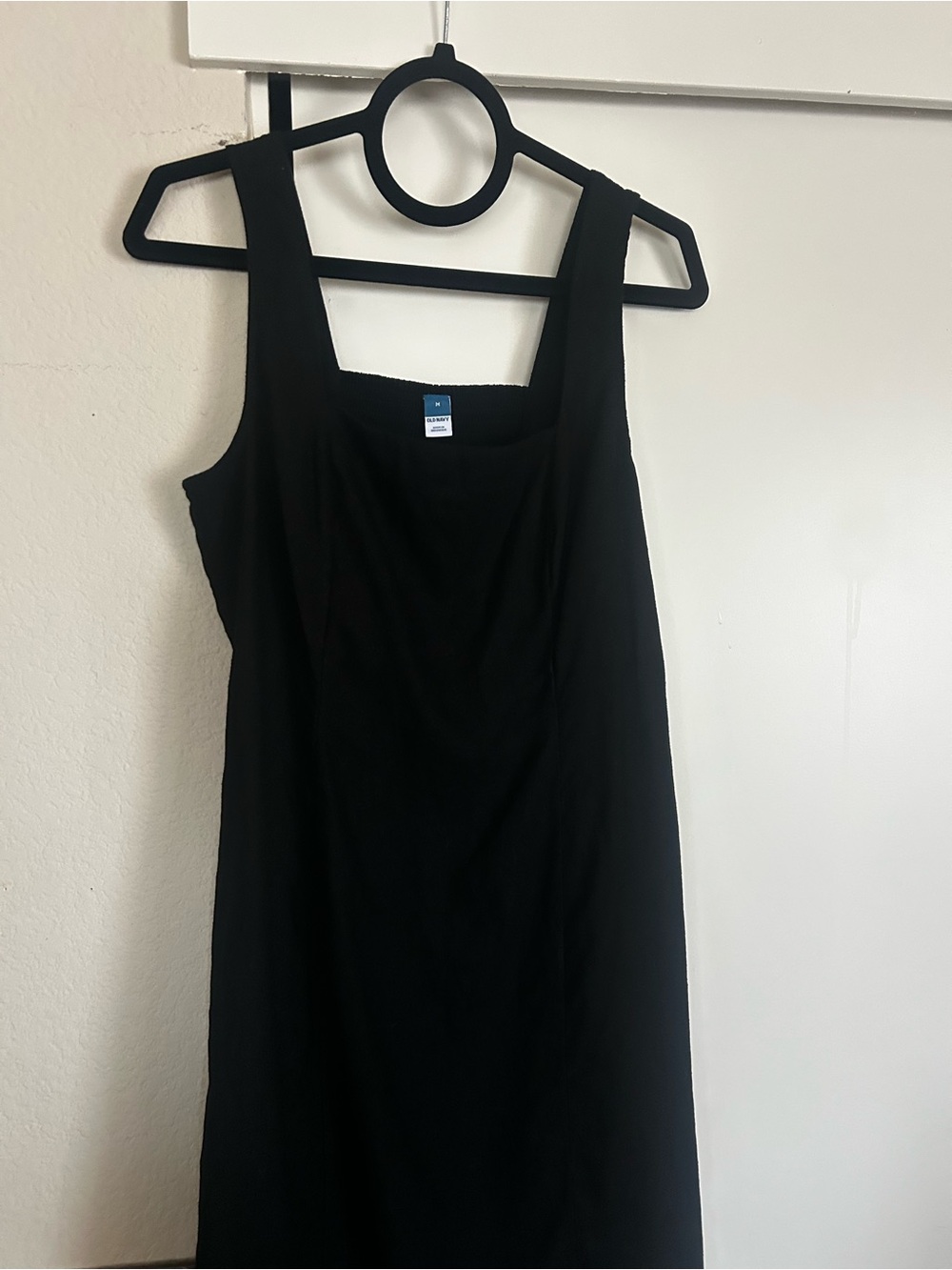 Old Navy Black Midi Tank Dress